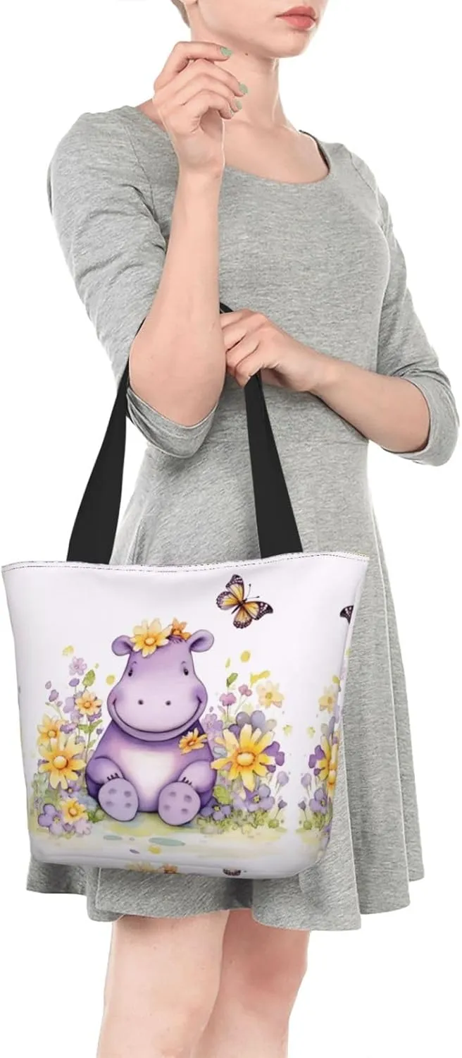Horses On The Beach Printed Fashionable Large Handbag And Shoulder Bag, Suitable For Various Daily Use