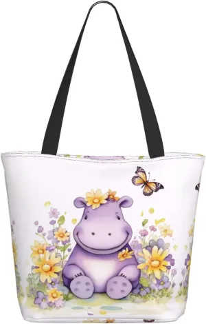 Horses On The Beach Printed Fashionable Large Handbag And Shoulder Bag, Suitable For Various Daily Use