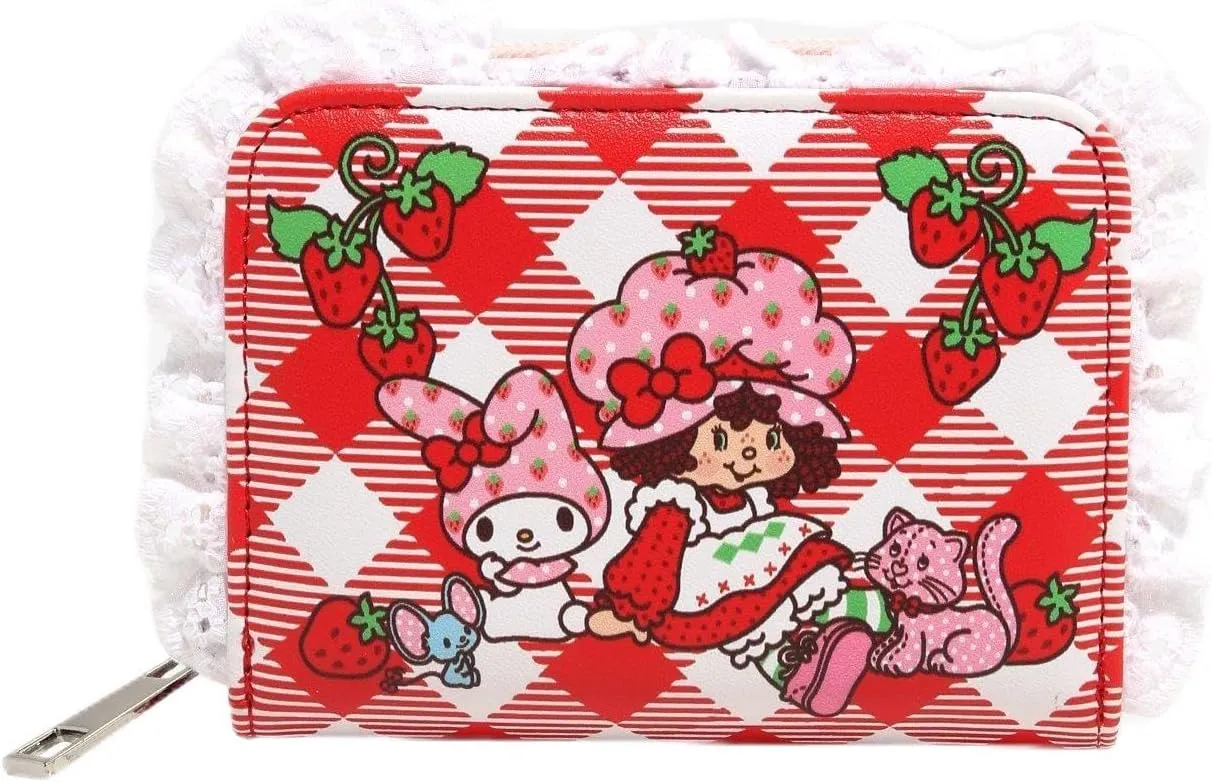 Hot Topic Strawberry Shortcake X My Melody Mini Wallet DENIM NONE