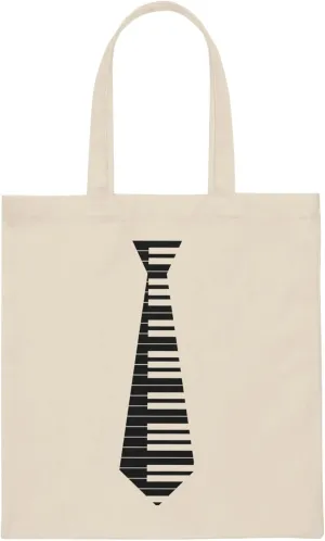 Humorous Pianists Violinist Ties Songwriters Illustration Hilarious Composers Instrumentalists Graphic Pun Canvas Tote Bag