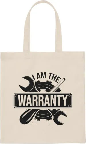 Humorous Warranty Fixing Car Gears Technician Machinist Hilarious Repairman Serviceman Artificer Leisure Canvas Tote Bag