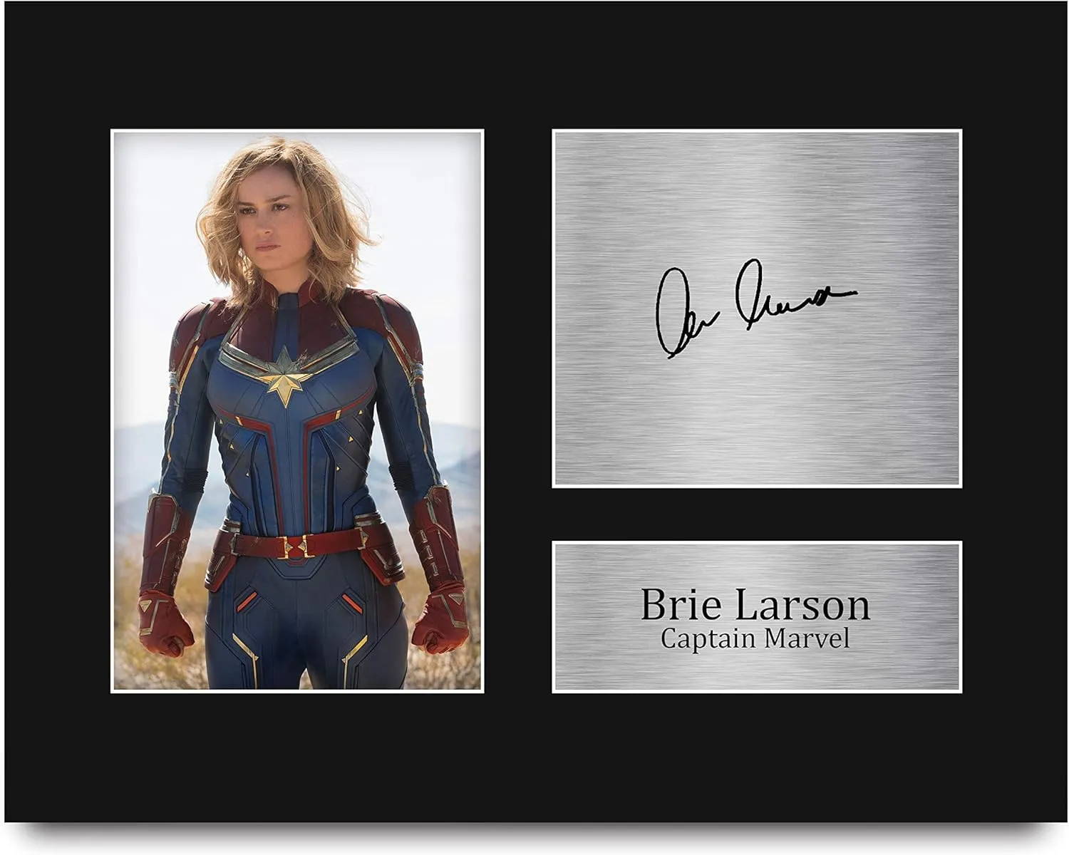 HWC Trading Brie Larson Gift USL Signed Printed Autograph Captain Marvel The Avengers Gifts Print Photo Picture Display - US Letter Size