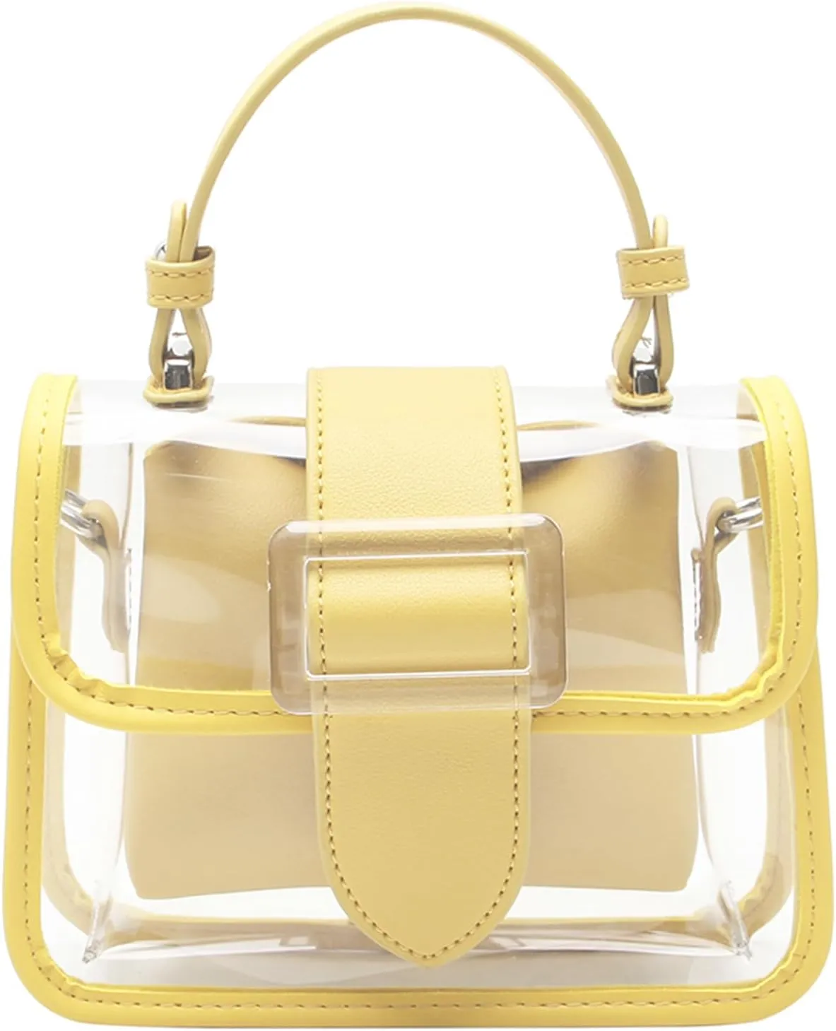 I IHAYNER Clear Purses for Women Crossbody Clear Bag for Stadium Transparent Shoulder Bag for Concerts Small Tote Bag, 2 pcs