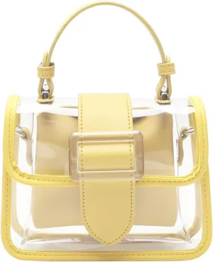 I IHAYNER Clear Purses for Women Crossbody Clear Bag for Stadium Transparent Shoulder Bag for Concerts Small Tote Bag, 2 pcs