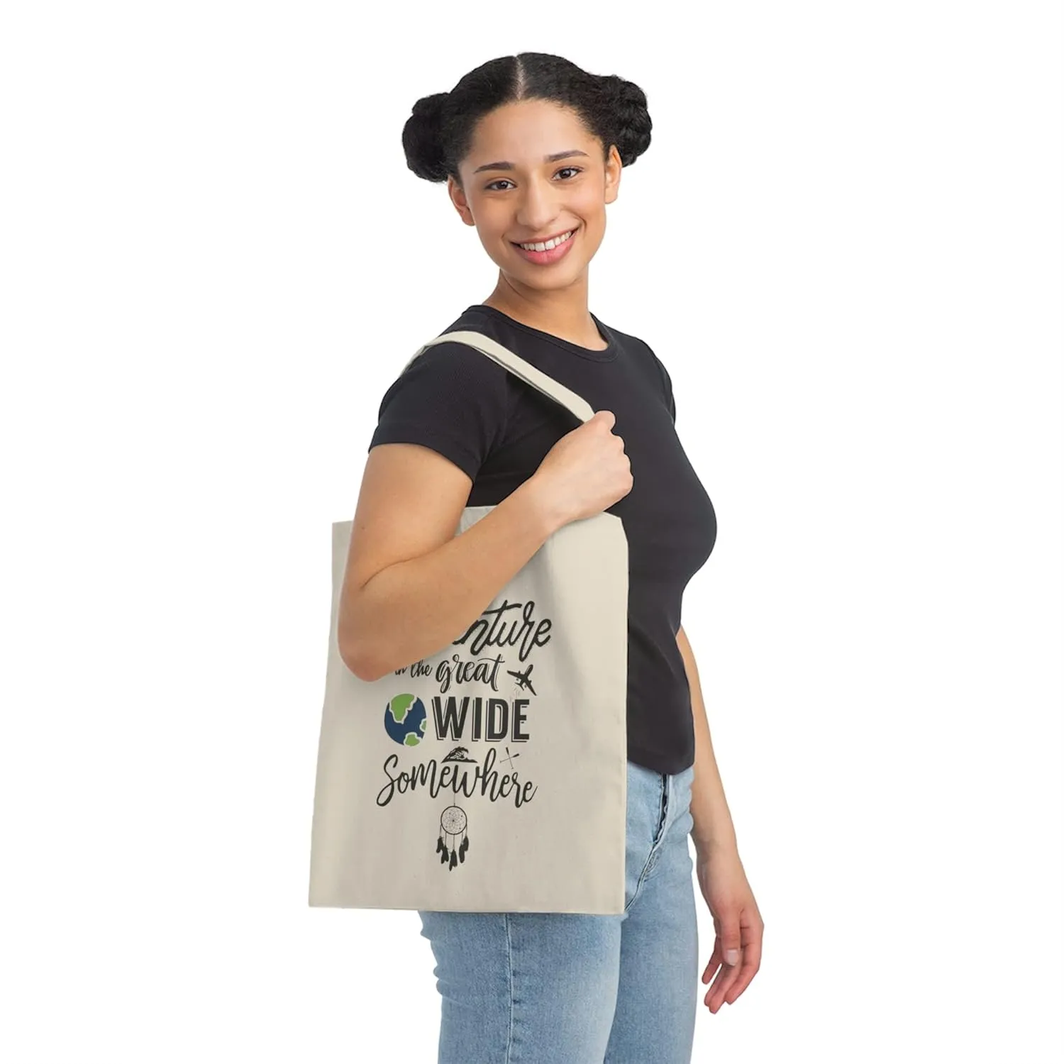 I Want Adventure In A Great Wide Somewhere Canvas Tote Bag