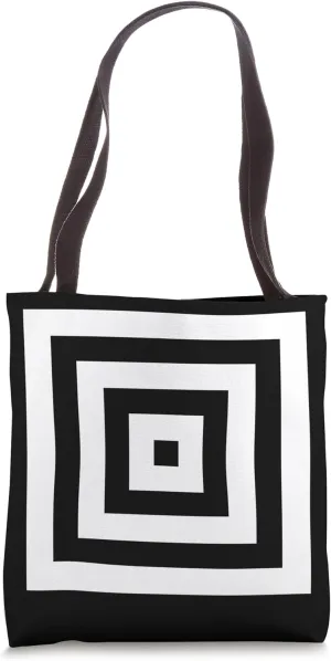 Illusion Optical Illusions Geometry Abstract Art Fun Graphic Tote Bag