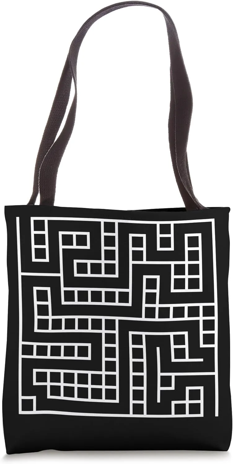 Illusion Optical Illusions Geometry Abstract Art Fun Maze Tote Bag