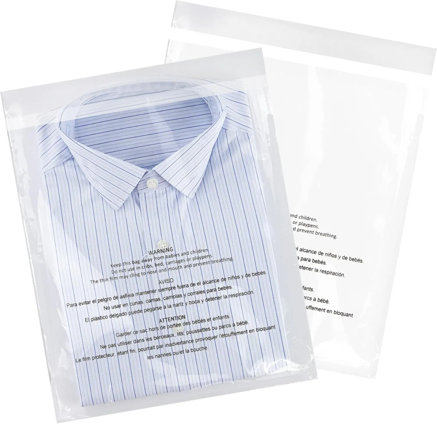 iMailer - 12" x 18"(1000 Counts) - Poly Bags with Suffocation Warning Self Seal 1.6 Mil for Clothing, Shirts, Packaging - Permanent Adhesive