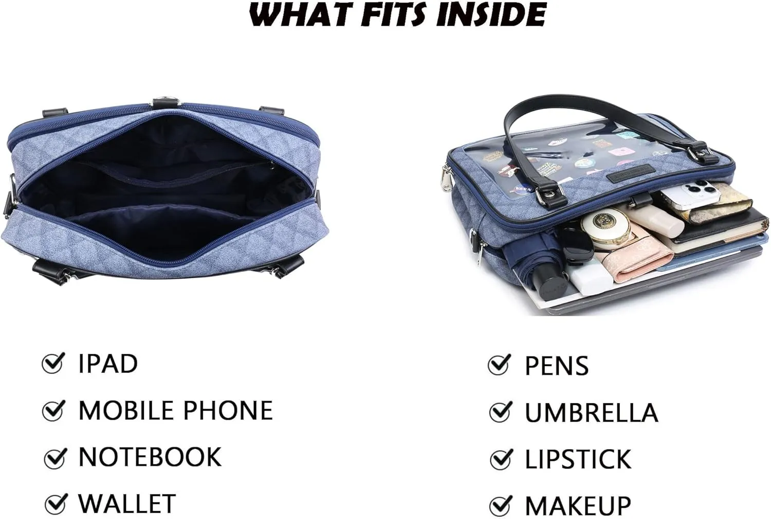 Imitation Denim PU Ita Bag Backpack Crossbody Bag Satchel Messenger Shoulder Bag for Pins Display