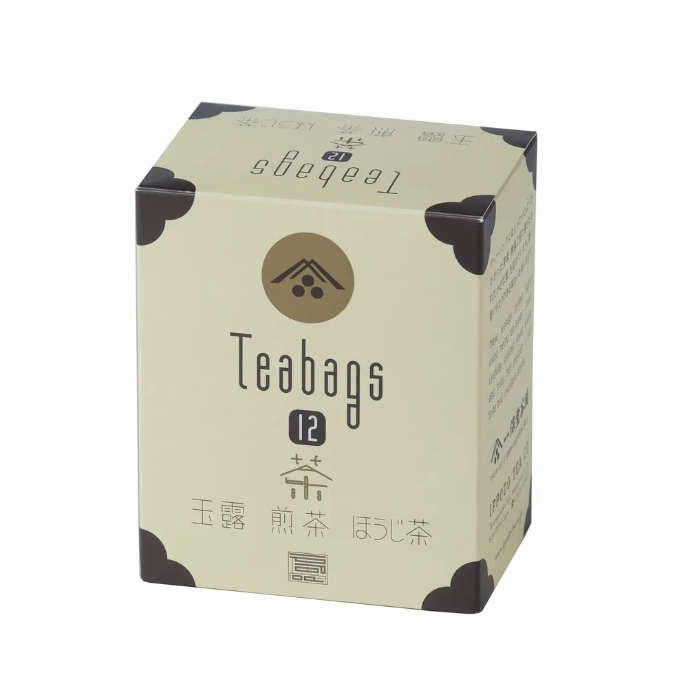 Ippodo Japanese Green Tea set (Gyokuro Sencha Hojicha) 12 Tea bags set Japan Import