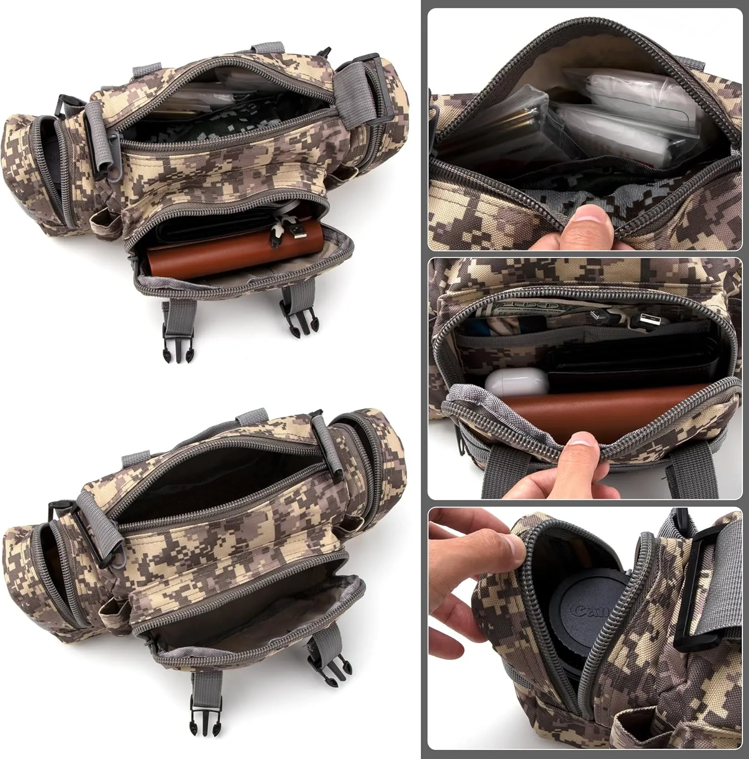 IronSeals Molle Tactical Sport Duffle Bag Water Resistant Deployment Bag (#4)
