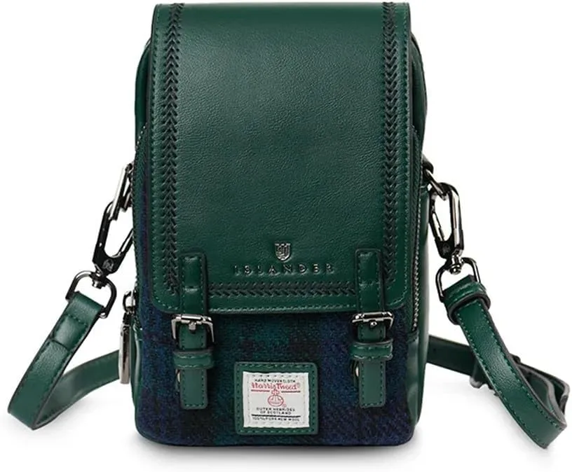 Islander The Baby Jura Crossbody Harris Tweed & Microfibre Leather