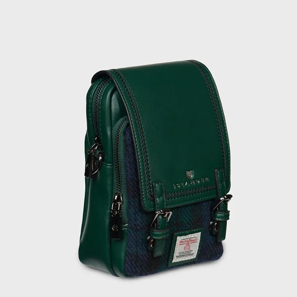 Islander The Baby Jura Crossbody Harris Tweed & Microfibre Leather