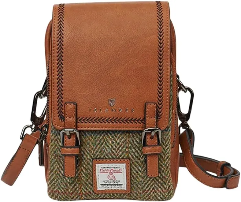 Islander The Baby Jura Crossbody Harris Tweed & Microfibre Leather