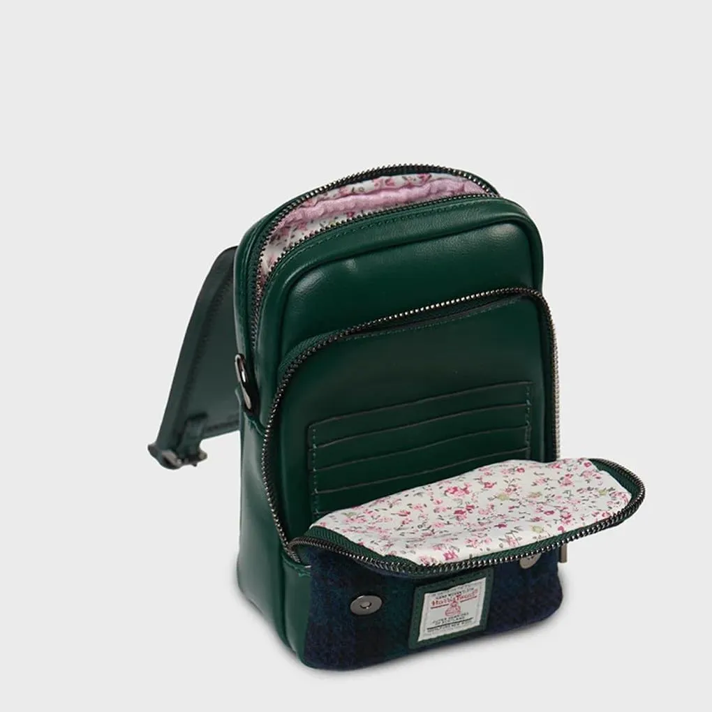 Islander The Baby Jura Crossbody Harris Tweed & Microfibre Leather