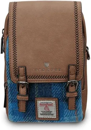 Islander The Baby Jura Crossbody Harris Tweed & Microfibre Leather