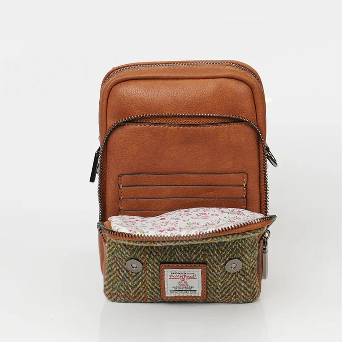 Islander The Baby Jura Crossbody Harris Tweed & Microfibre Leather
