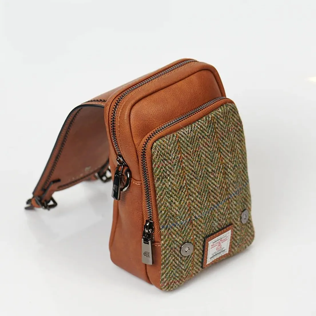 Islander The Baby Jura Crossbody Harris Tweed & Microfibre Leather