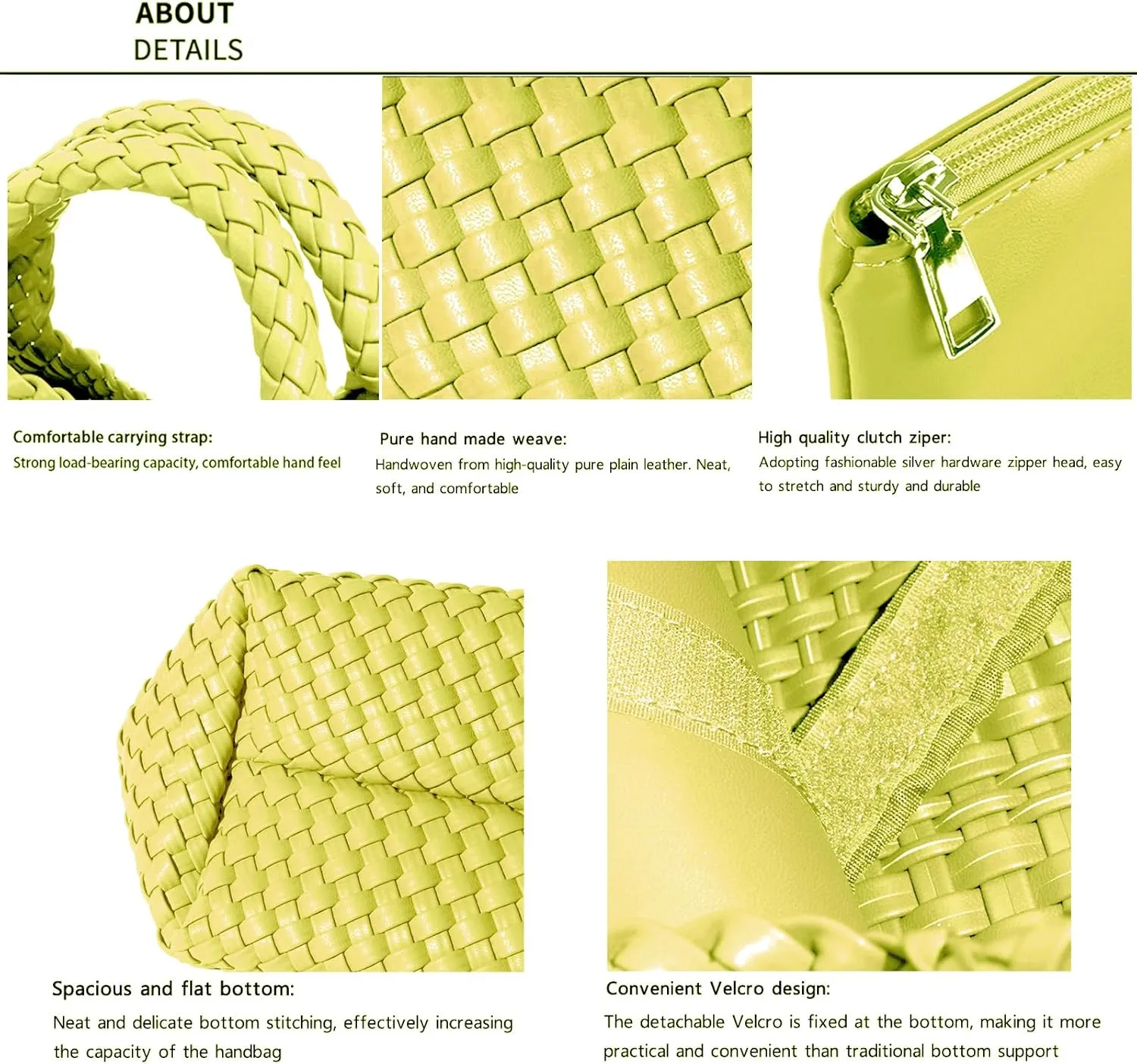 JINMANXUE Fashion Woven Bag Shopper Bag Travel Handbags and Purses Women Tote Bag Large Capacity Shoulder Bags