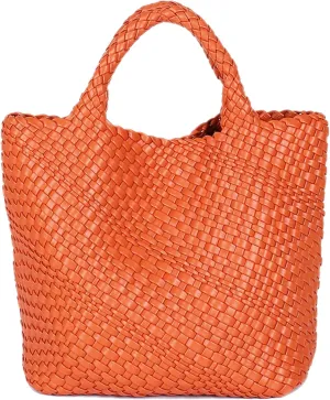 JINMANXUE Fashion Woven Bag Shopper Bag Travel Handbags and Purses Women Tote Bag Large Capacity Shoulder Bags