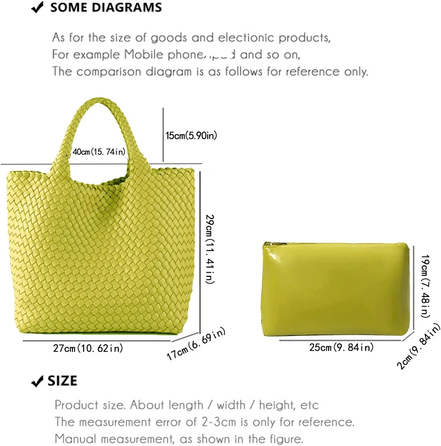 JINMANXUE Fashion Woven Bag Shopper Bag Travel Handbags and Purses Women Tote Bag Large Capacity Shoulder Bags