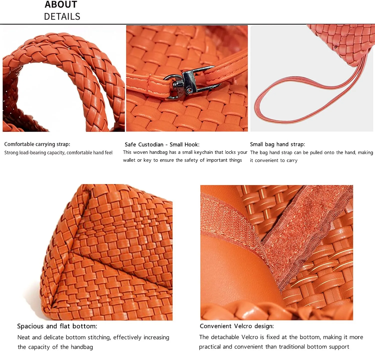 JINMANXUE Fashion Woven Bag Shopper Bag Travel Handbags and Purses Women Tote Bag Large Capacity Shoulder Bags