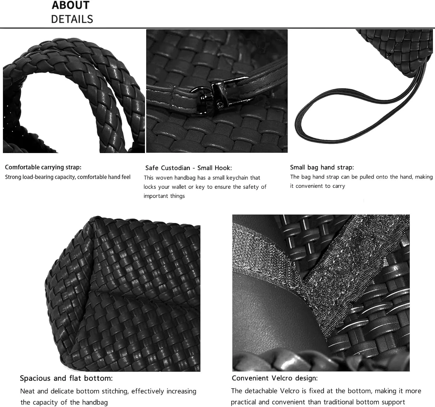 JINMANXUE Fashion Woven Bag Shopper Bag Travel Handbags and Purses Women Tote Bag Large Capacity Shoulder Bags