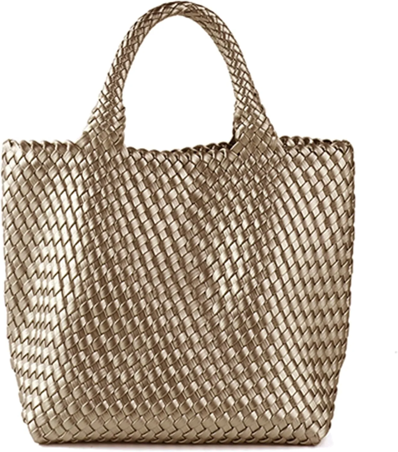 JINMANXUE Fashion Woven Bag Shopper Bag Travel Handbags and Purses Women Tote Bag Large Capacity Shoulder Bags