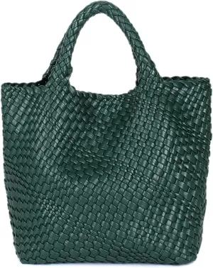 JINMANXUE Fashion Woven Bag Shopper Bag Travel Handbags and Purses Women Tote Bag Large Capacity Shoulder Bags