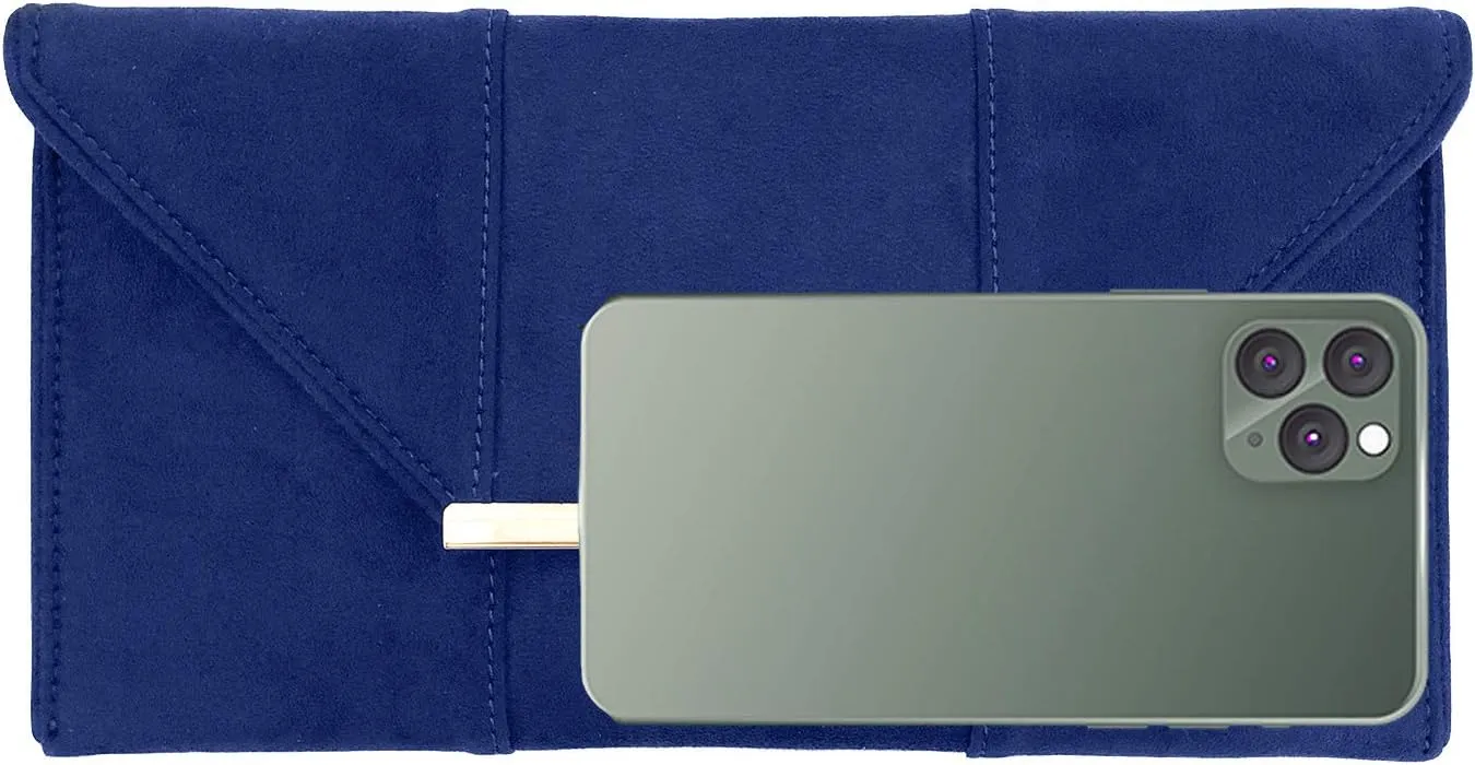 JNB Faux Microsuede Envelope Clutch