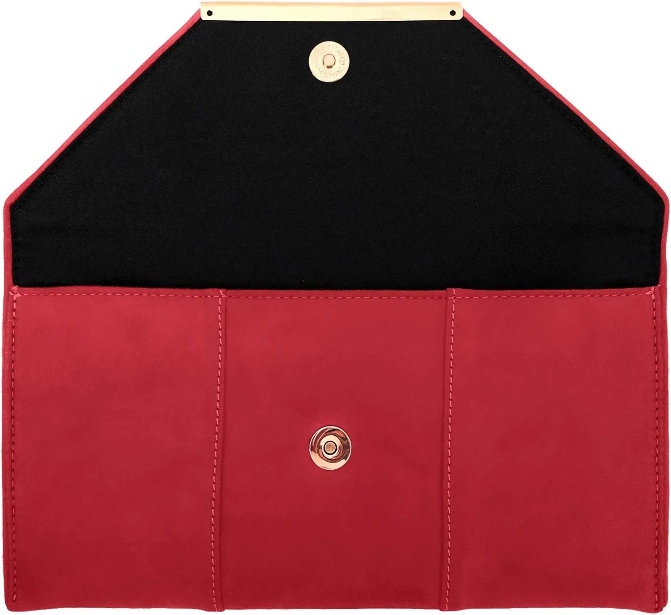 JNB Faux Microsuede Envelope Clutch