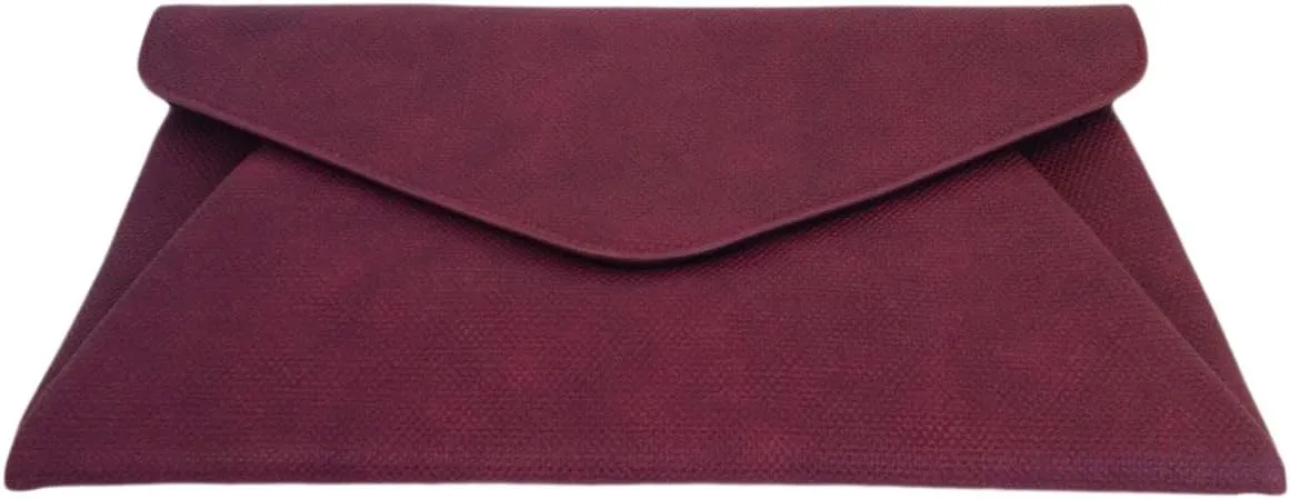 JNB Synthetic Leather Double Pocket Envelop Clutch