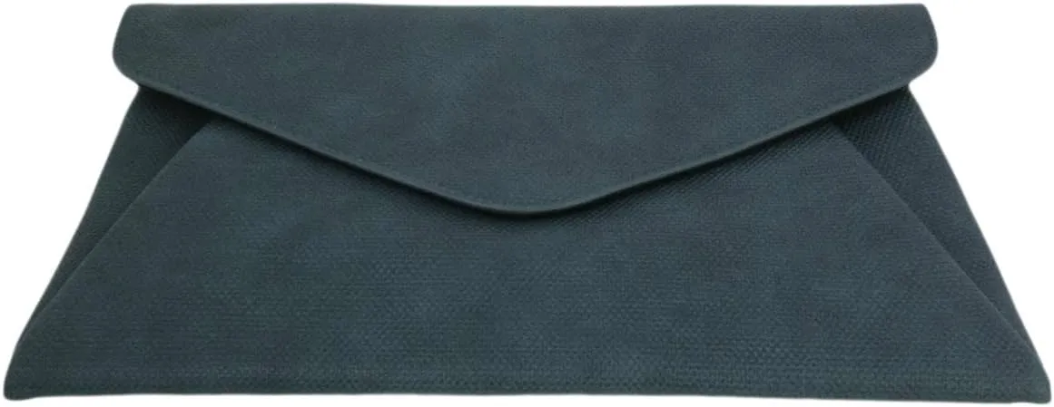 JNB Synthetic Leather Double Pocket Envelop Clutch