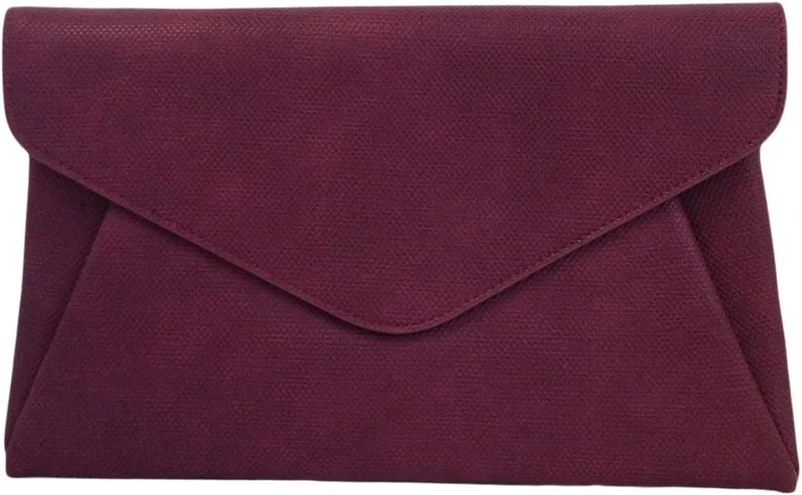 JNB Synthetic Leather Double Pocket Envelop Clutch