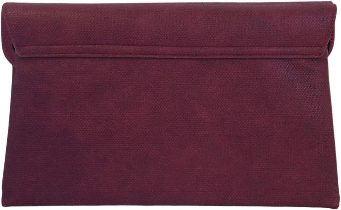 JNB Synthetic Leather Double Pocket Envelop Clutch