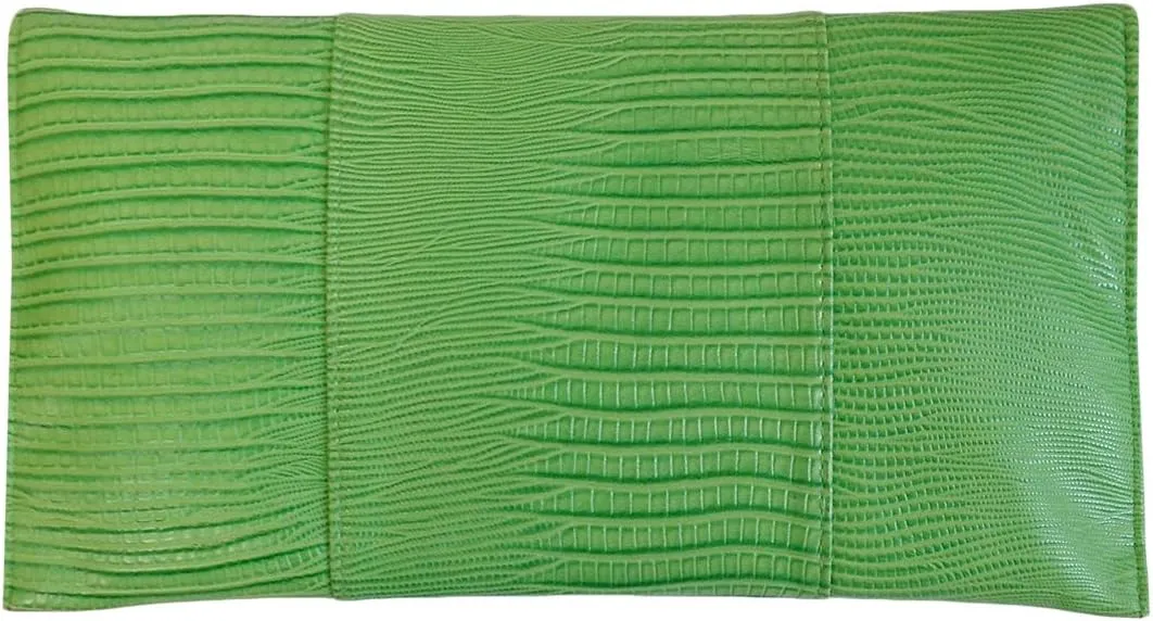 JNB Synthetic Lizard Rhinestone Accent Envelope Clutch