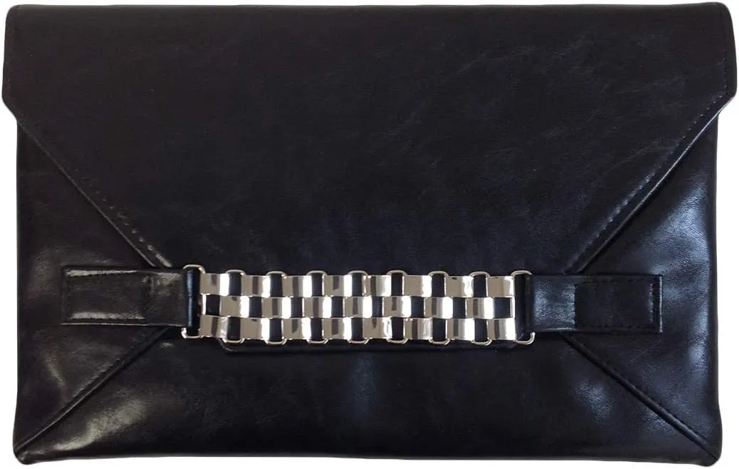 JNB Women's Slip-through Chain Envelope Clutch