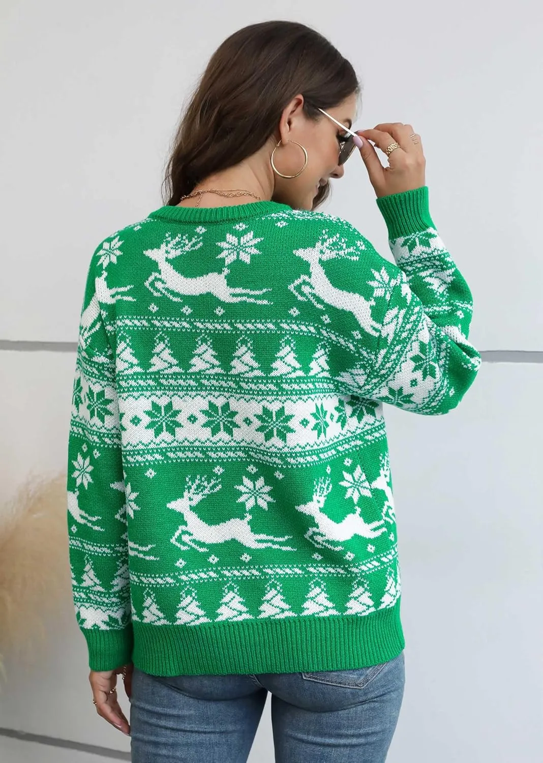Jouica Women's Fall Lightweight Sweater Knit Casual Pullovers Sweaters for Women