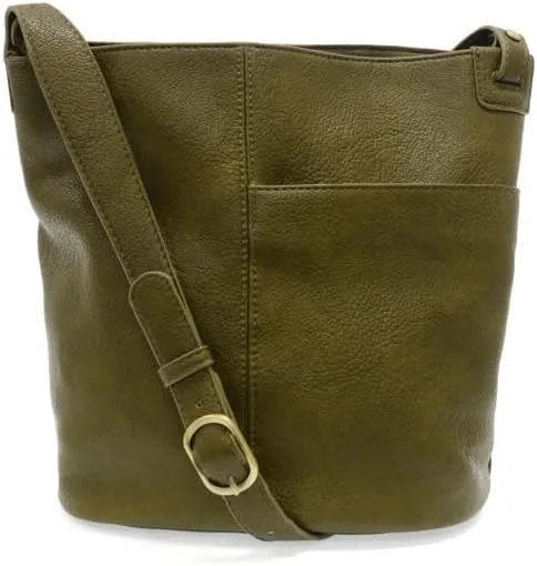 Joy Susan Women's Fashion Purse Bindi Front Slip Pocket Bucket Crossbody Hand Bag