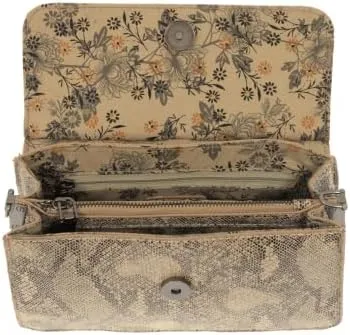 Joy Susan Women's Fashion Pyhton Aria Ring Hand Bag - Natural