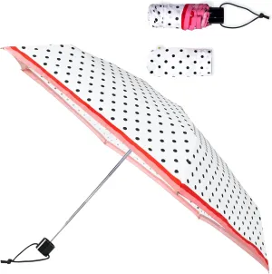 Kate Spade New York Mini Umbrella with Storage Sleeve, Compact for Backpack or Car