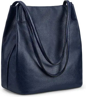 Kattee Women Soft Leather Totes Shoulder Bag Purses and Handbags with Top Magnetic Snap Closure