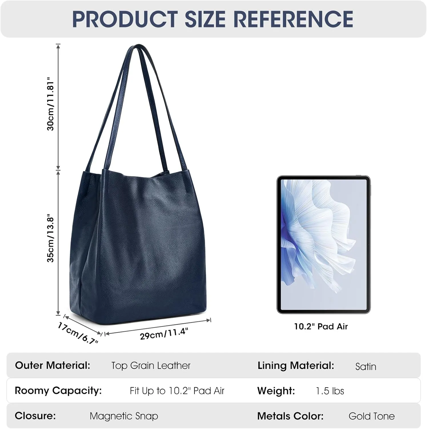 Kattee Women Soft Leather Totes Shoulder Bag Purses and Handbags with Top Magnetic Snap Closure