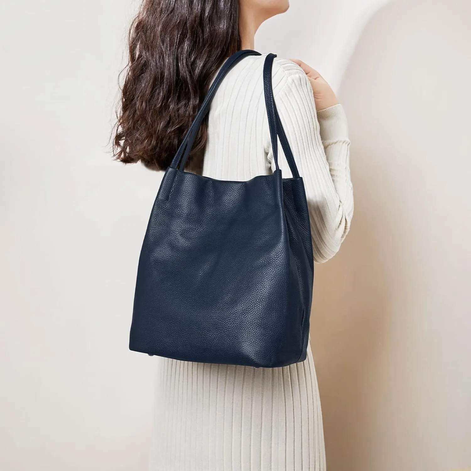 Kattee Women Soft Leather Totes Shoulder Bag Purses and Handbags with Top Magnetic Snap Closure