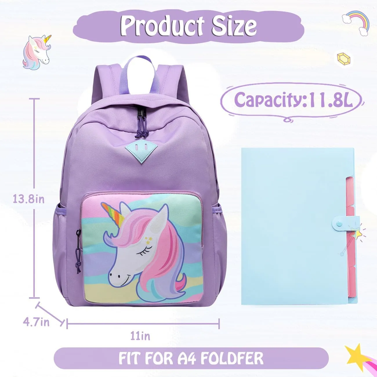 Kids Backpack,Chasechic Water-resistant Toddler Preschool Kindergarten Bookbag for Boys Girls with Chest Strap