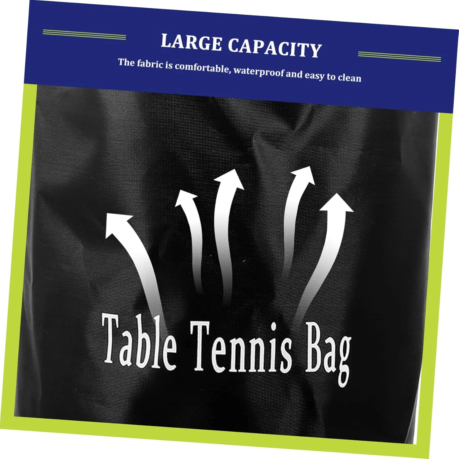 Kisangel Table Tennis Bag Storage Bag Organizer Outdoor Table Tennis Zip Lock Organizer Light Backpack Soccer