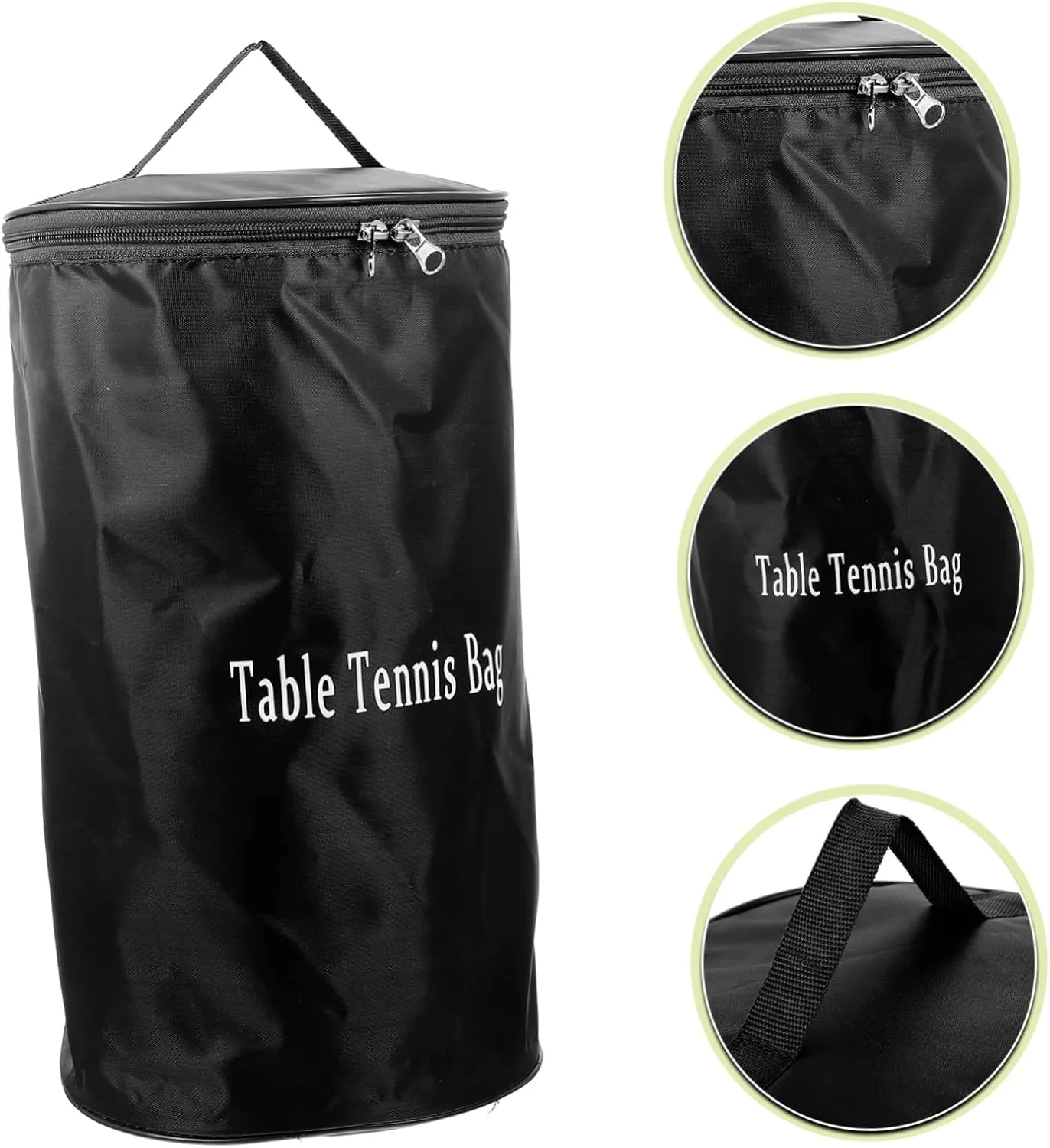 Kisangel Table Tennis Bag Storage Bag Organizer Outdoor Table Tennis Zip Lock Organizer Light Backpack Soccer