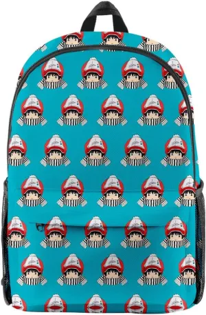 Kotaro Lives Alone backpack Denim bag Oxford Cloth Travel Bag Casual Unisex Stylish Shoulder Bag (WP07734X08,One size)