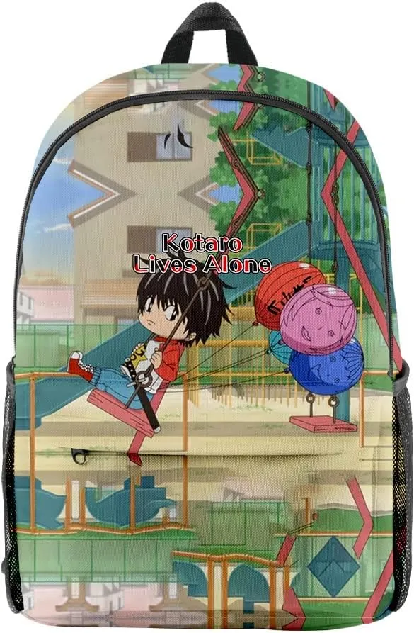 Kotaro Lives Alone backpack Denim bag Oxford Cloth Travel Bag Casual Unisex Stylish Shoulder Bag (WP07734X09,One size)