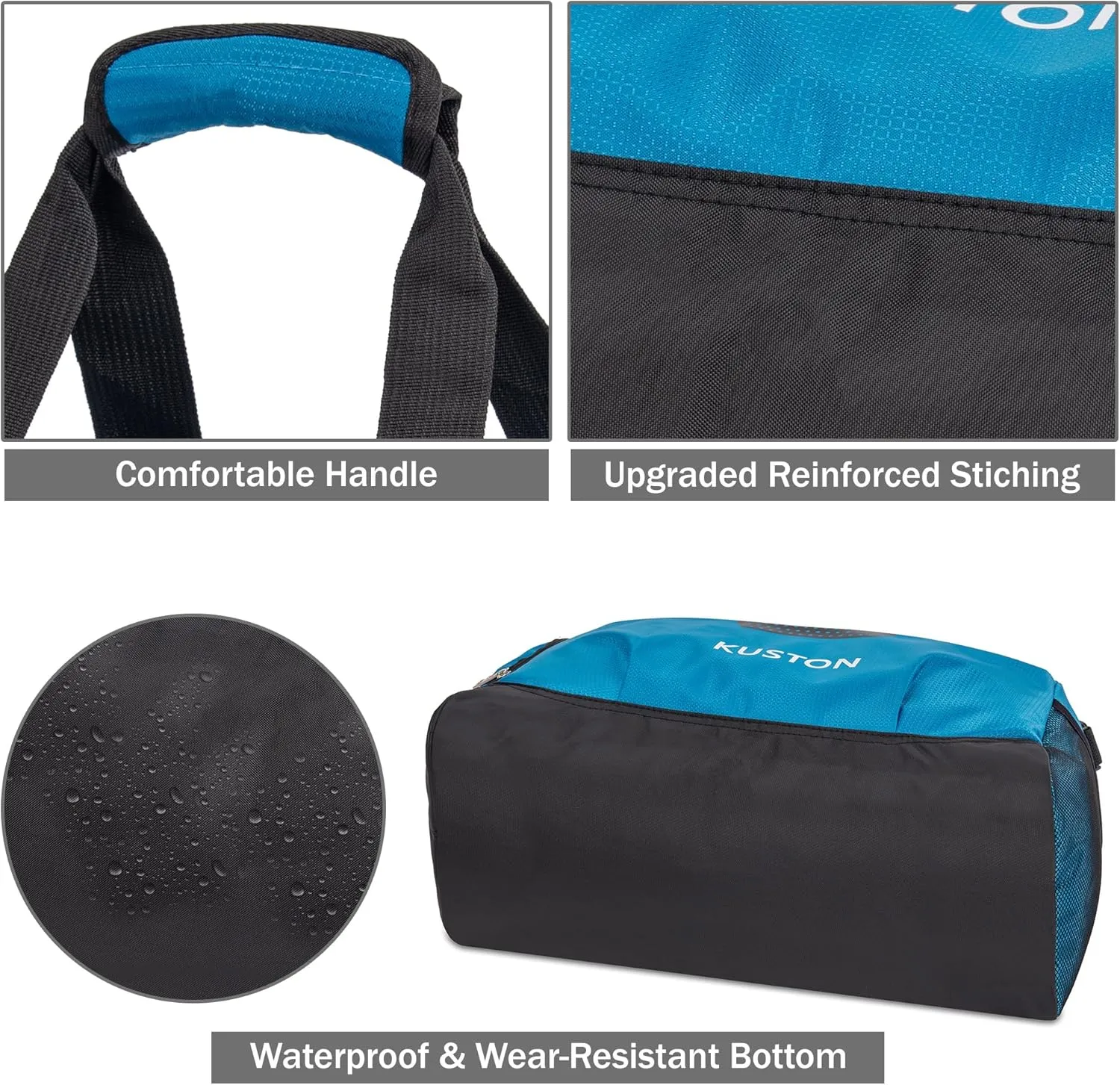 Kuston Sports Gym Bag with Shoes Compartment Travel Duffel Bag for Men and Women